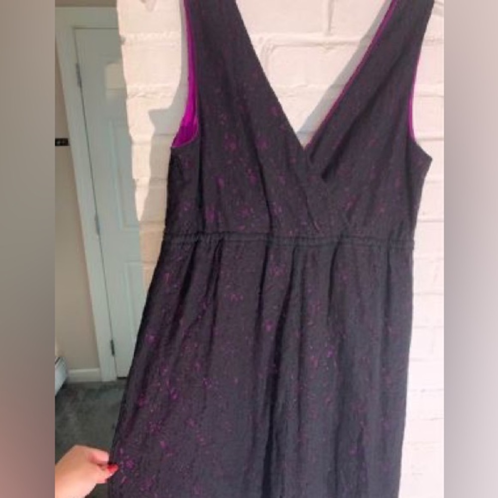 Lane Bryant Dress 14/16 Fuschia & Black Lace